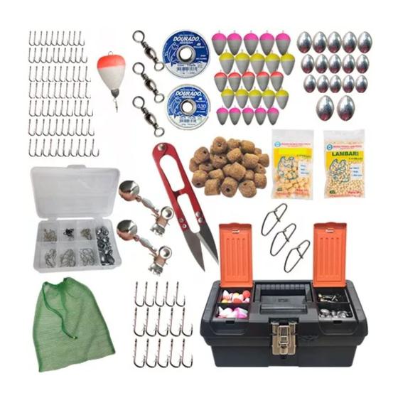 Kit Pesca Completo Tralha De Pesca 145 Pçs Maleta Estojo - ArqPlastic Marine Sports Imagem de Kit Pesca Completo Tralha De Pesca 145 Pçs Maleta Estojo