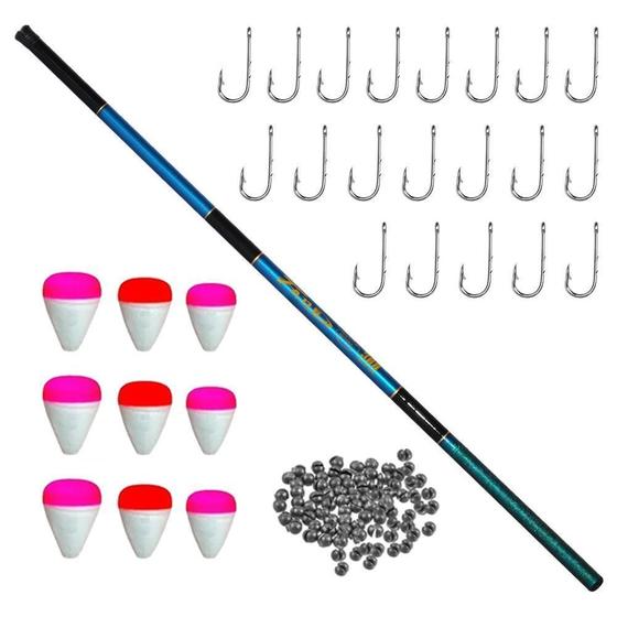 Imagem de Kit Pesca Para Iniciantes 3M 7-17 Lbs Com Acessórios