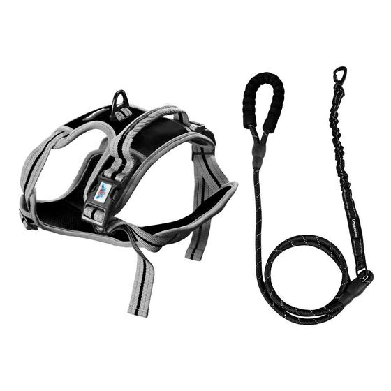 Imagem de KIT PET PASSEIO - Cloud1 G preto, TrailRope1 1,8m