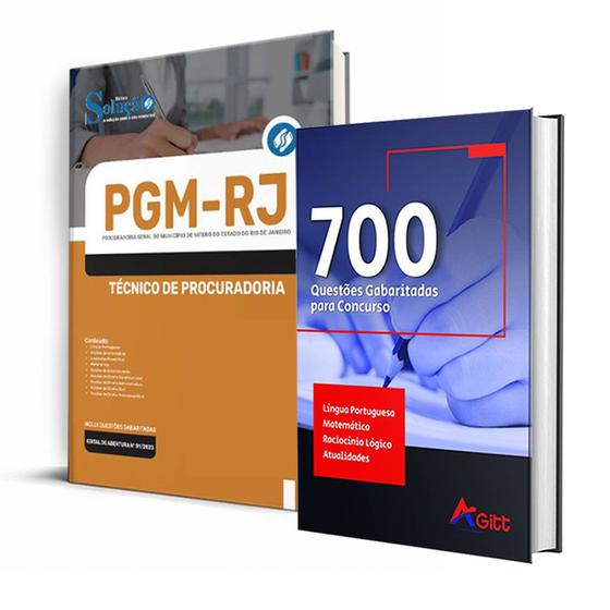 Imagem de KIT PGM RJ Técnico de Procuradoria + 700 Questões - Ed. Solução