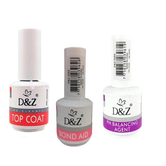 Imagem de Kit Ph Bond Aid E Top Coat D&Z