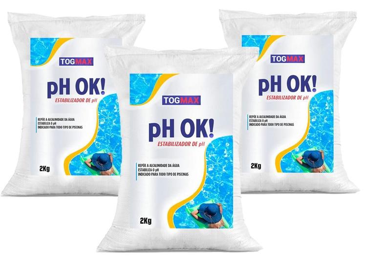 Imagem de Kit Ph Ok 6Kg Para Piscina Ph Certo Tog Max