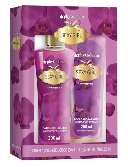 Imagem de Kit Phytoderm Sexy Girl Sabonete Líquido 200ml + Loção 200ml