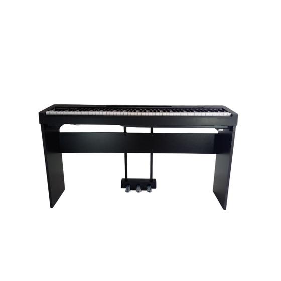 Kit Piano Digital Yamaha P-225 88 Teclas Sensíveis + Estante Suporte Opus EP200 Menor preço em Kit Piano Digital Yamaha P-225 88 Teclas Sensíveis + Estante Suporte Opus EP200