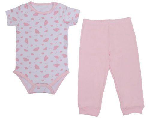 Imagem de Kit pijama body manga curta e calça rosa tam. g colibri