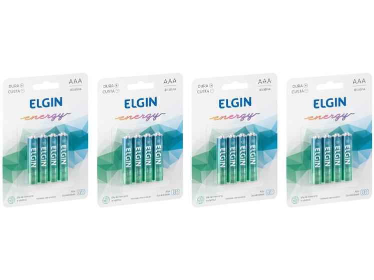 Kit Pilha Alcalina AAA Elgin 1,5V 16 Unidades é boa?