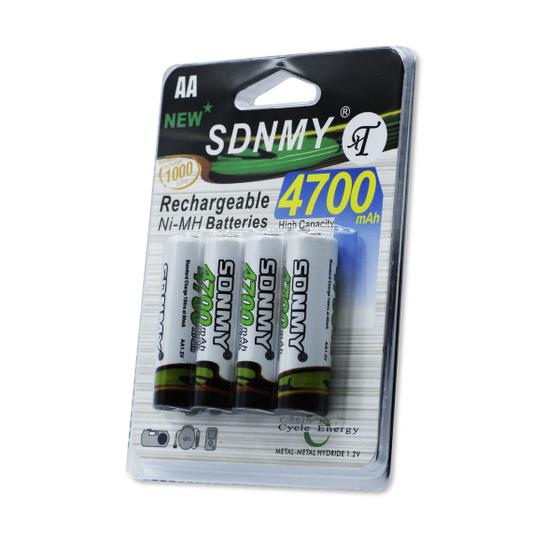 Kit Pilha Recarregavel AA 4700mHa 4 Unidades Dura Muito Mais Menor preço em Kit Pilha Recarregavel AA 4700mHa 4 Unidades Dura Muito Mais