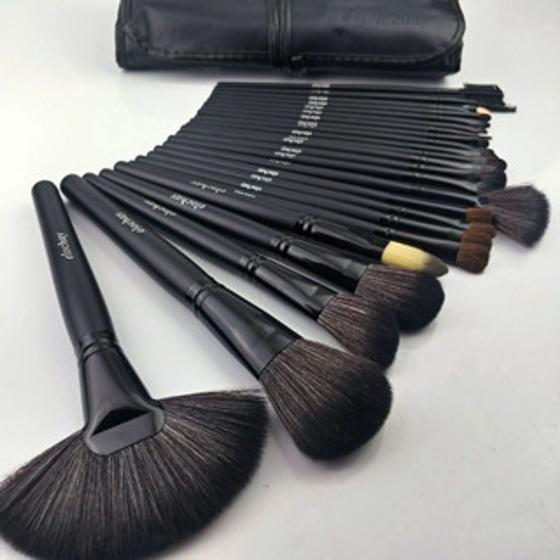 Imagem de Kit Pincel de Maquiagem Com 24 Peças e Estojo