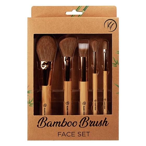 Imagem de Kit Pincel de Maquiagem Klass Vough Bamboo Brush Face Set Bfs-02