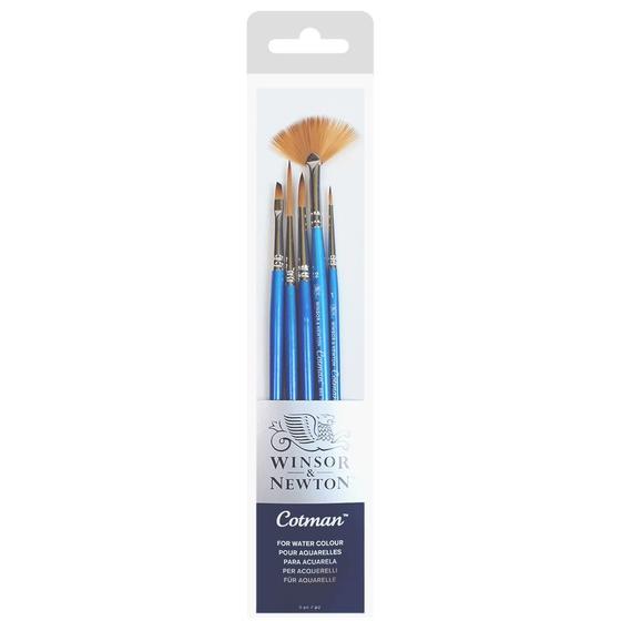 Imagem de Kit Pincel Winsor & Newton Cotman 5 Pincéis