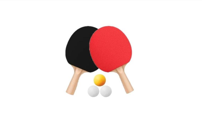 Imagem de Kit Ping Pong 2 Raquetes 3 Bolinhas Lisas Jogo Tênis De Mesa - Lifestyle