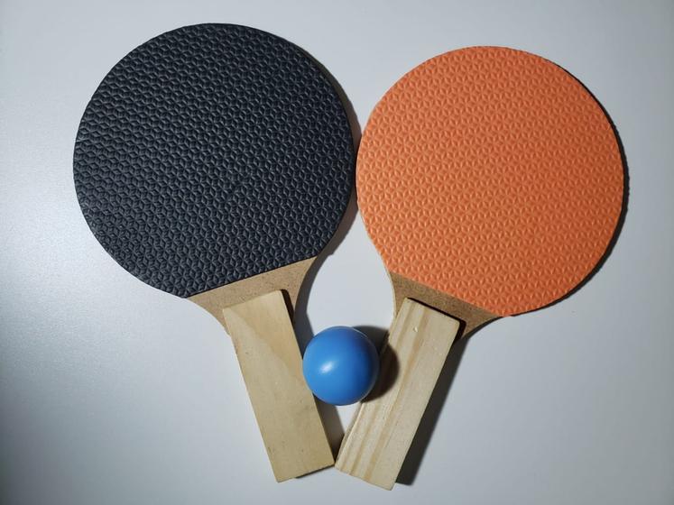 Imagem de Kit Ping Pong Com 2 Raquetes e 1 Bolinha