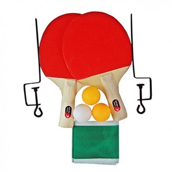 Kit Ping Pong Raquetes Bolinhas Rede Suporte Menor preço em Kit Ping Pong Raquetes Bolinhas Rede Suporte