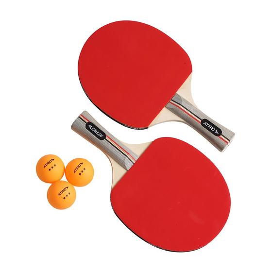 Imagem de Kit Ping Pong Raquetes e Bolas Atrio ES389