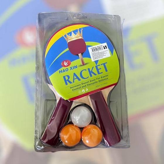 Kit Ping Pong Tênis de Mesa Raquetes e Bolinhas Sem Rede - NS Imagem de Kit Ping Pong Tênis de Mesa Raquetes e Bolinhas Sem Rede