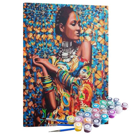 Imagem de Kit Pintura Terapêutica - Beleza Africana