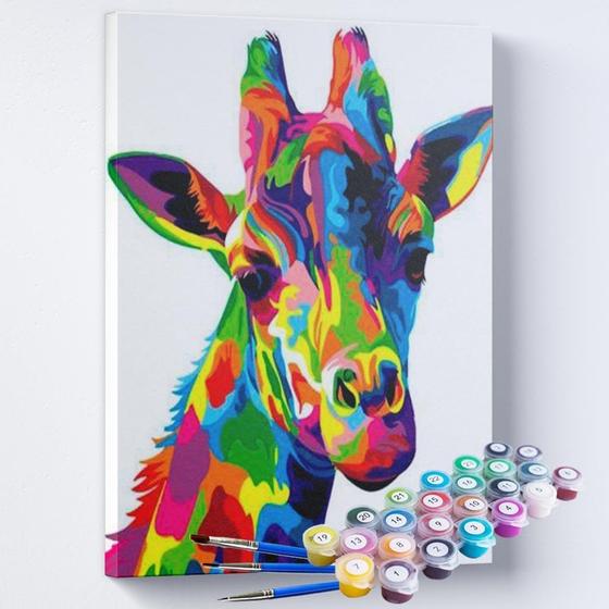 Imagem de Kit Pintura Terapêutica - Girafa Psicodélica