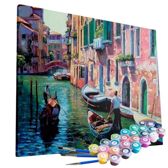 Imagem de Kit Pintura Terapêutica - Gôndolas De Veneza