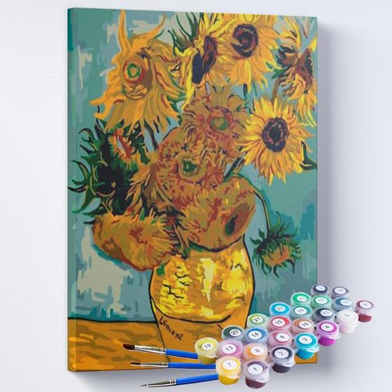 Imagem de Kit Pintura Terapêutica - Os Girassóis De Van Gogh