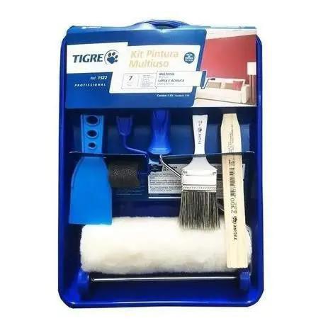 Kit Pintura Tigre Profissional Multiuso c/ 7 Peças Ref. 1522 Menor preço em Kit Pintura Tigre Profissional Multiuso c/ 7 Peças Ref. 1522