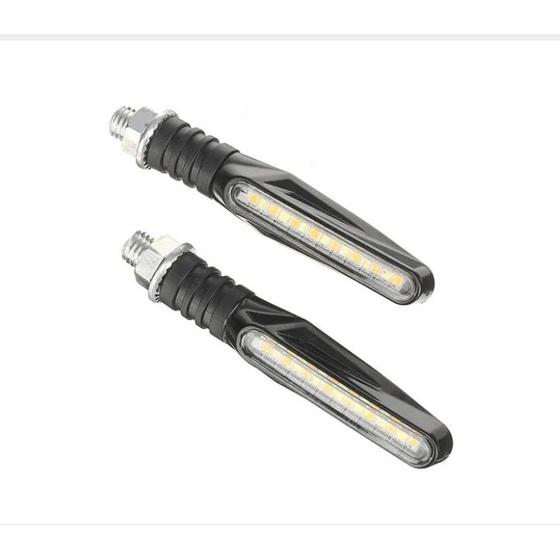 Imagem de Kit Piscas Slim Moto Seta Led Sequencial Universal