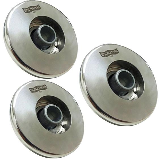 Imagem de Kit Piscina 3 Dispositivos de Retorno Sodramar - Inox 316