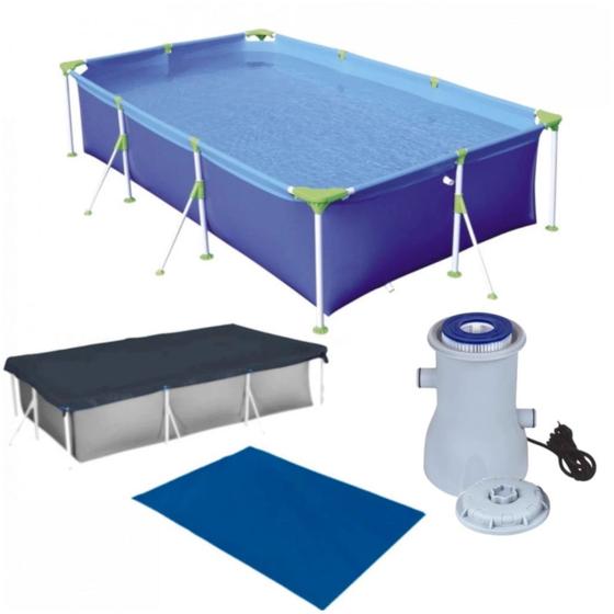 Kit Piscina 3700 Lts Premium Mor + Capa + Forro + Filtro 110v 2200 Litros Por Hora Mor e Lazer Menor preço em Kit Piscina 3700 Lts Premium Mor + Capa + Forro + Filtro 110v 2200 Litros Por Hora Mor e Lazer