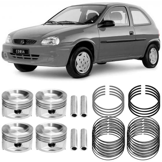 Imagem de Kit Pistão Anéis 1.00 Corsa 1.0 95 A 2000 Metal Leve