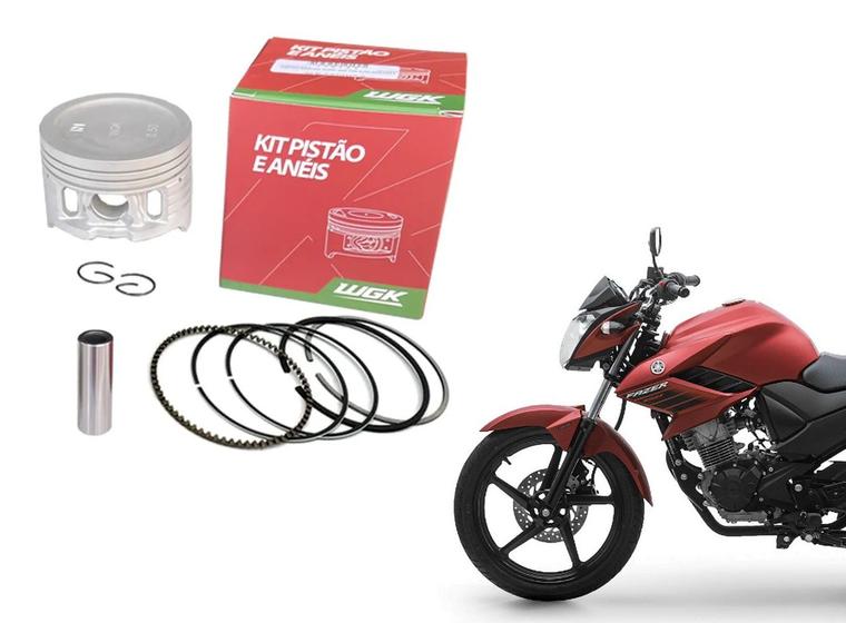 Imagem de Kit Pistao Aneis Wgk Factor Fazer Xtz Crosser 150 De 2013 Ate 2022 - Medida 0,25