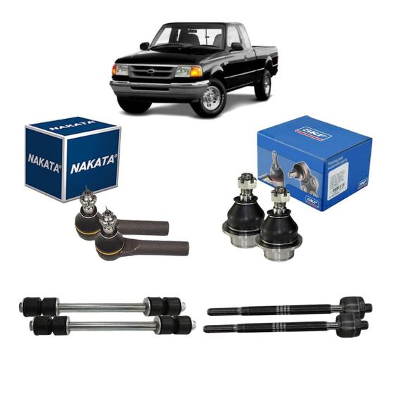 Imagem de Kit Pivô Ranger 2007 Terminal Bieleta Barra Axial Direção