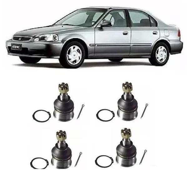 Imagem de Kit pivo superior inferior  dir/esq. honda accord 03/07 accord 08/...civic 91/01 crv 95/02 accord 98/02