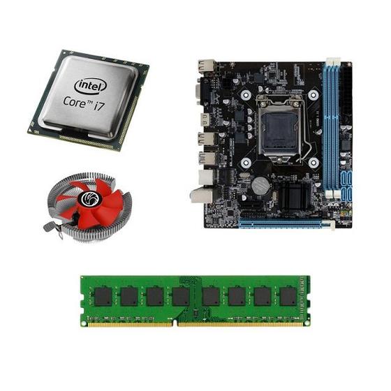 Kit Pl Mãe H61 + Processador I7 3770s + Memoria 16 Gb Ddr3 + Cooler Menor preço em Kit Pl Mãe H61 + Processador I7 3770s + Memoria 16 Gb Ddr3 + Cooler