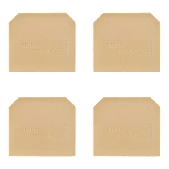 Imagem de Kit Placa Final Bege  Borne SEK 16mm