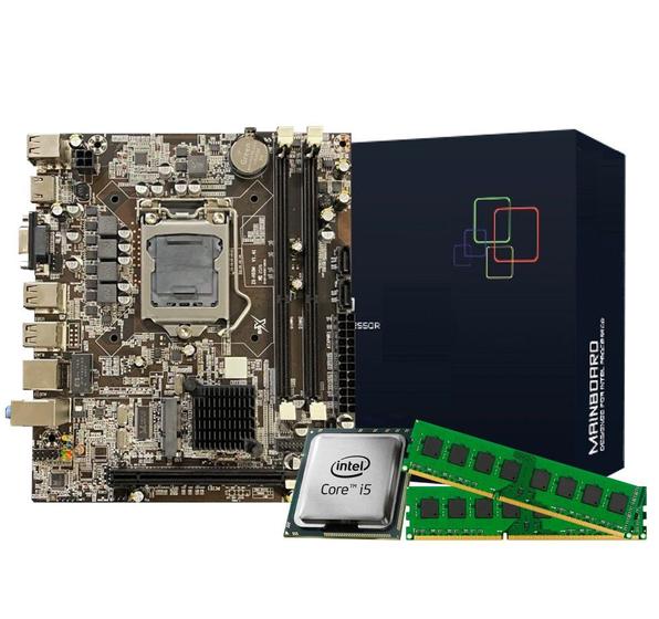 Kit Placa H55 + Processador Intel Core i5 + Memória 4GB DDR3 Menor preço em Kit Placa H55 + Processador Intel Core i5 + Memória 4GB DDR3