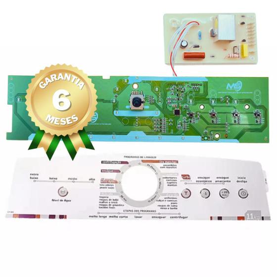 Kit Placa Interface + Potência C/ Adesivo Bwl11 Brastemp Menor preço em Kit Placa Interface + Potência C/ Adesivo Bwl11 Brastemp