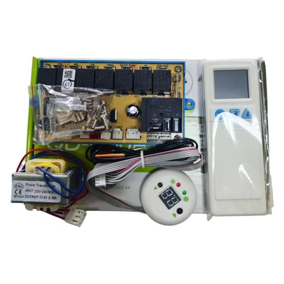 Imagem de Kit Placa Universal com Controle e Display para Ar Condicionado Cassete
