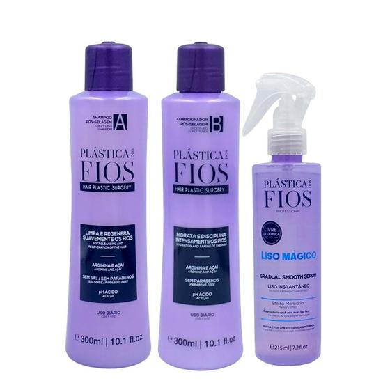 Kit Plástica dos Fios Pós Selagem (3 Produtos) - Cadiveu - Kit de ...