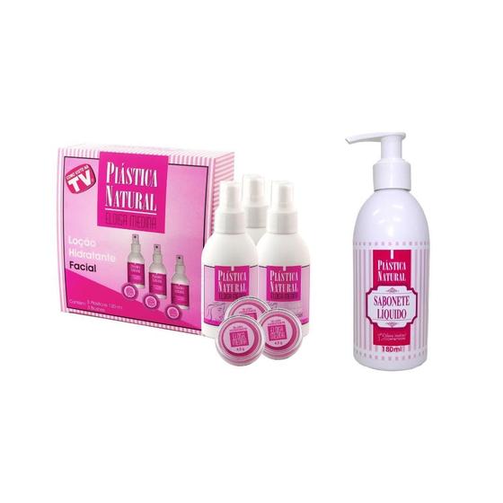 Imagem de Kit Plastica Natural Com 3 + 1 Sabonete De Colágeno 180Ml