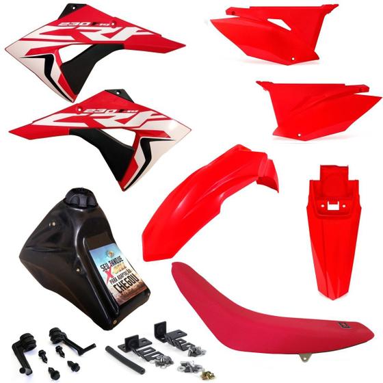 Imagem de Kit Plástico Biker Next Completo Crf 230 Adaptável Xr 200 Xr 250