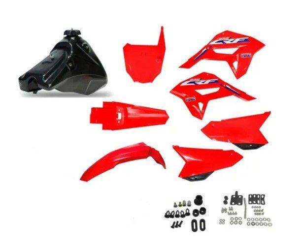 Imagem de Kit  Plastico Crf 230 Adaptavel Avetec Vermelho