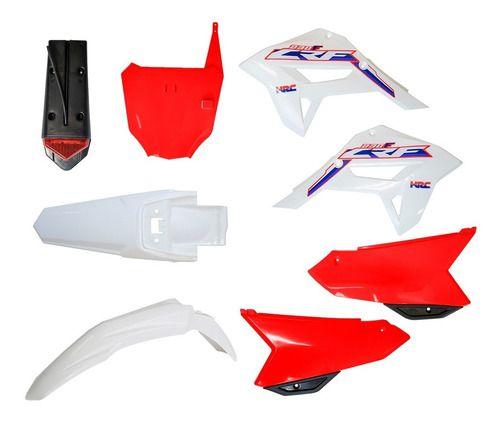 Imagem de Kit Plástico Crf230 Com Led, Number E Adesivo Amx