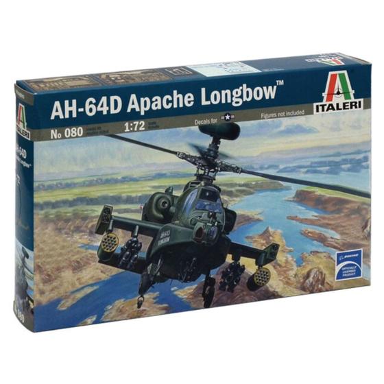 Imagem de Kit Plástico Helicóptero Ah-64D Apache Longbow 1/72 Italeri 0080S