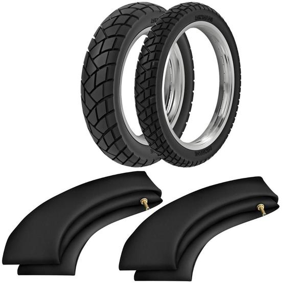 Kit Pneu Bross Xre190 Nxr150 110/90-17 + 90/90-19 R34 Rinaldi Menor preço em Kit Pneu Bross Xre190 Nxr150 110/90-17 + 90/90-19 R34 Rinaldi