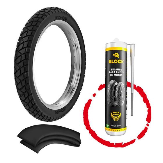 Imagem de Kit Pneu Tornado Xtz Lander 80/90-21 R34 Rinaldi