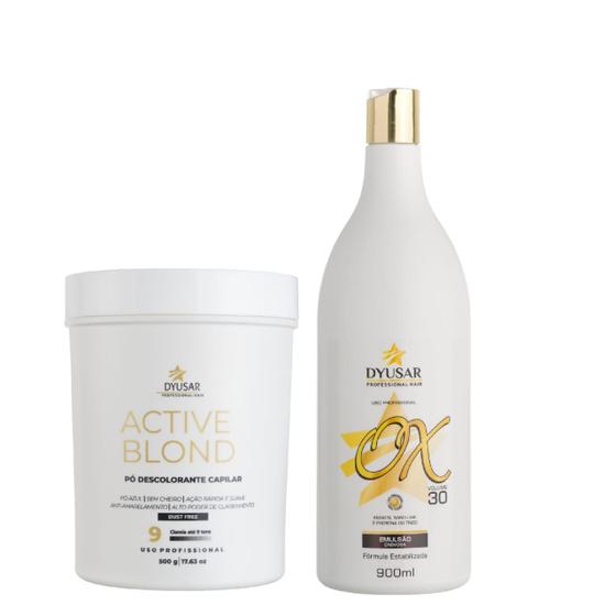 Imagem de Kit Pó Active Blond+ OX 30 Volumes DYUSAR