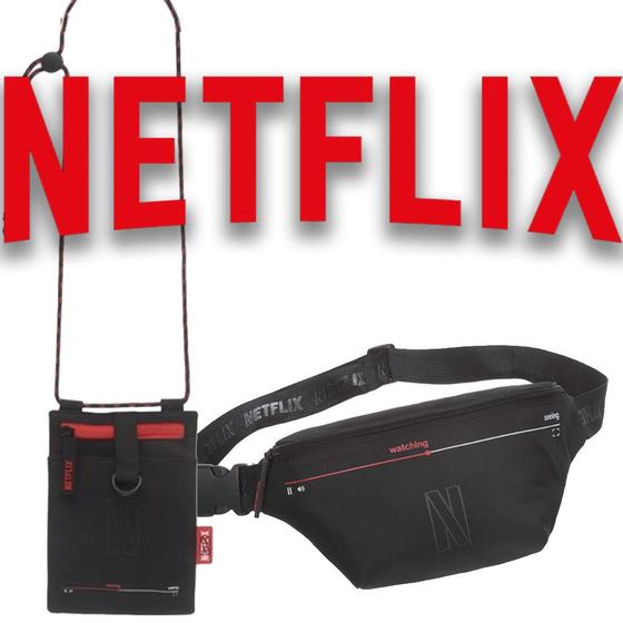 Imagem de Kit Pochete + Porta Celular Netflix Pacific