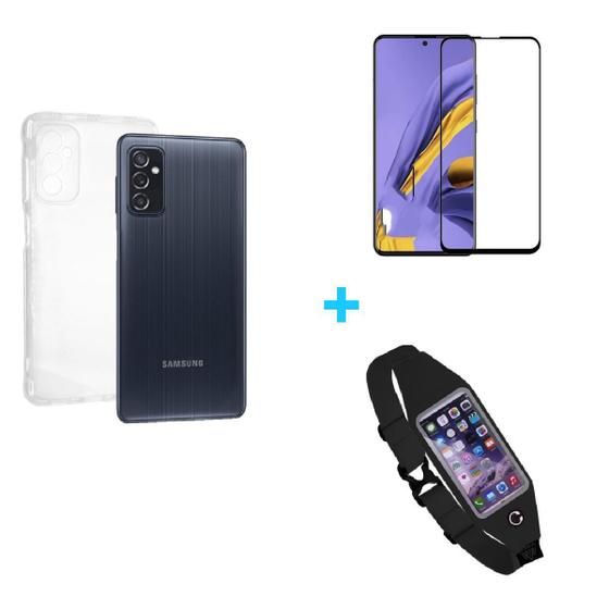Imagem de Kit Pochete Samsung Galaxy M52 5G + Capa + Película de Vidro