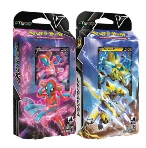 Imagem de KIT Pokémon Deck Baralho Batalha V: Zeraora-v E Deoxys-v - Copag