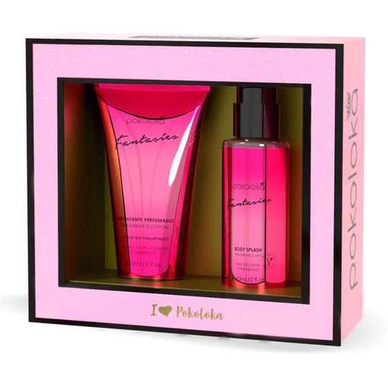 Imagem de Kit Pokosecret Fantasies ( Body Splash 60ml + Loção Hidratante 60ml )