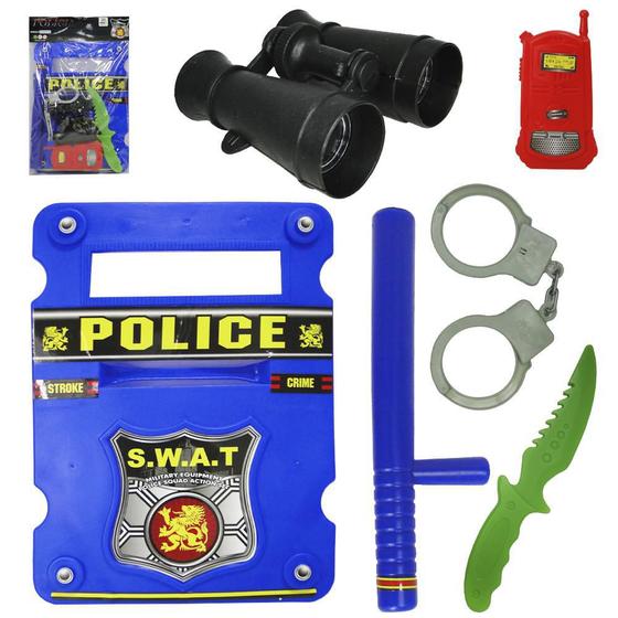 Kit Policia Infantil Com Colete + Binoculo E Acessórios - Jr Toys ...
